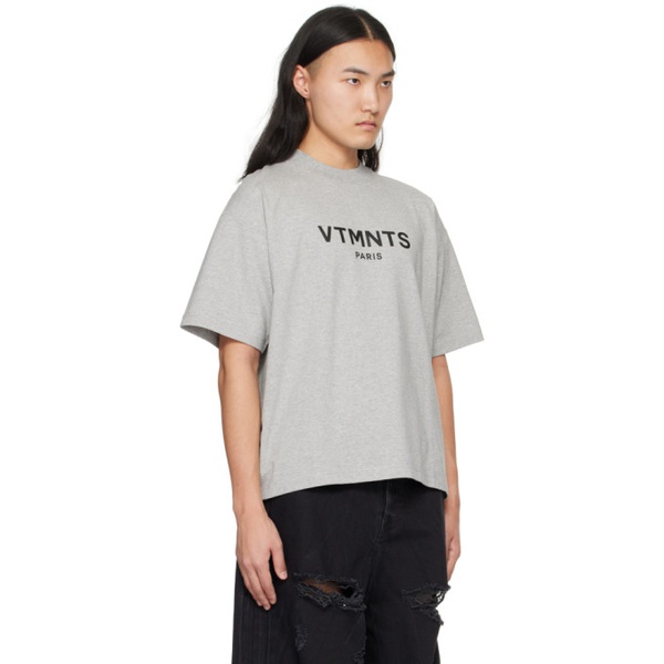  VTMNTS Gray Paris T-Shirt 241254M213034