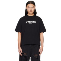 VTMNTS Black Paris T-Shirt 241254M213035