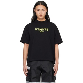 VTMNTS Black Paris T-Shirt 241254M213022