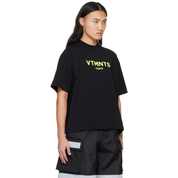  VTMNTS Black Paris T-Shirt 241254M213022
