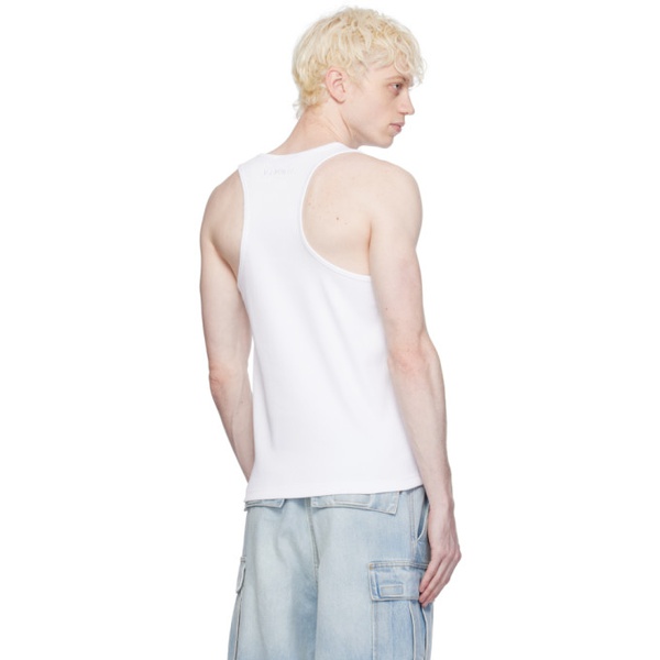  VTMNTS White Embroidered Tank Top 241254M214000