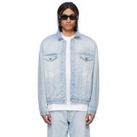 VTMNTS Blue Embroidered Denim Jacket 241254M177001