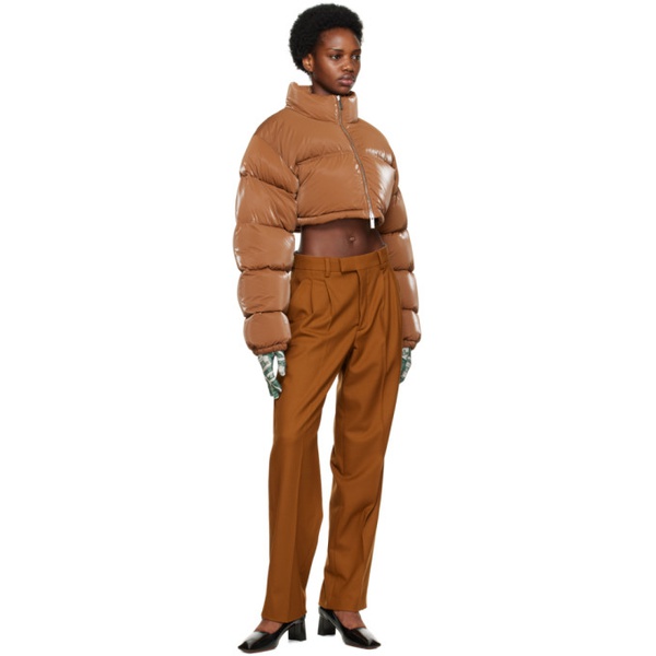  VTMNTS Brown Two-Pleat Trousers 222254F087003