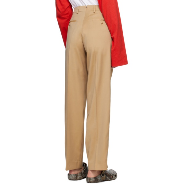  VTMNTS Tan Tailored Trousers 231254F087000