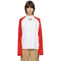 VTMNTS Red Barcode Long Sleeve T-Shirt 231254F110006