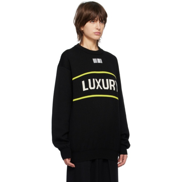  VTMNTS Black Luxury Sweater 231254F098000