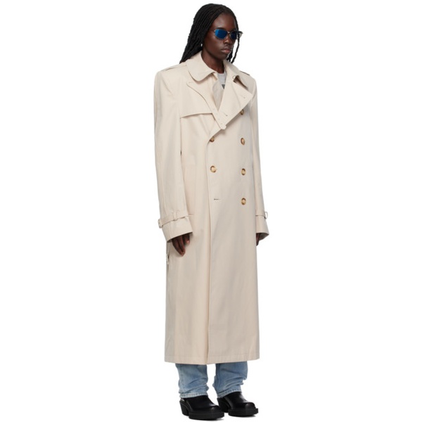  VTMNTS White Tailored Trench Coat 232254F067001