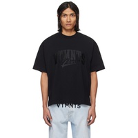 VTMNTS Black Embroidered T-Shirt 241254M213024