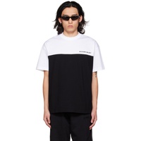 VTMNTS Black & White Numbered Color Block T-Shirt 222254M213041