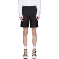 발렌티노 Valentino Black Garment-Pleated Shorts 231476M193007