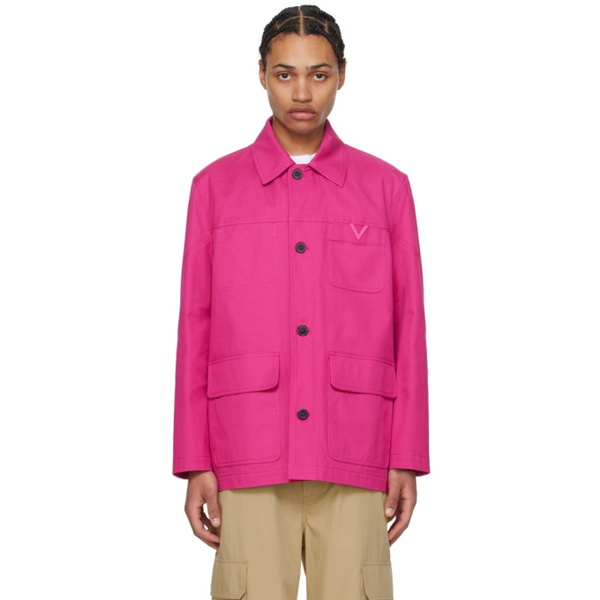 발렌티노 발렌티노 Valentino Pink Caban Jacket 241476M183000