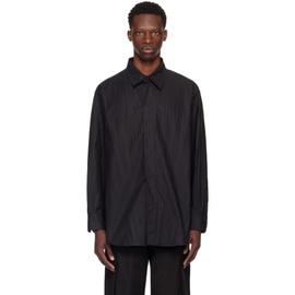 발렌티노 Valentino Black Garment-Pleated Shirt 231476M192022