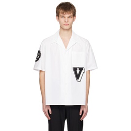 발렌티노 Valentino White Beaded Shirt 231476M192012