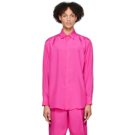 발렌티노 Valentino Pink Silk Shirt 231476M192004