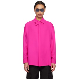 발렌티노 Valentino Pink Applique Shirt 241476M192017