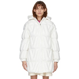 발렌티노 Valentino White Insulated Hooded Coat 221476F061000