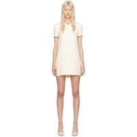발렌티노 Valentino 오프화이트 Off-White Crepe Couture Minidress 241476F052000
