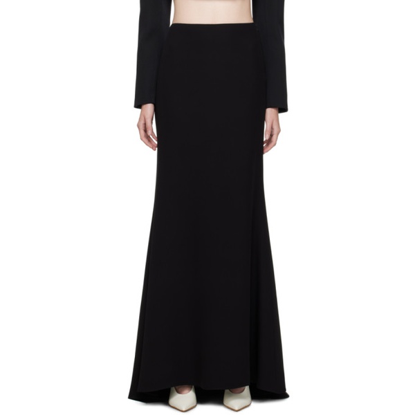 발렌티노 발렌티노 Valentino Black Couture Maxi Skirt 232476F093001