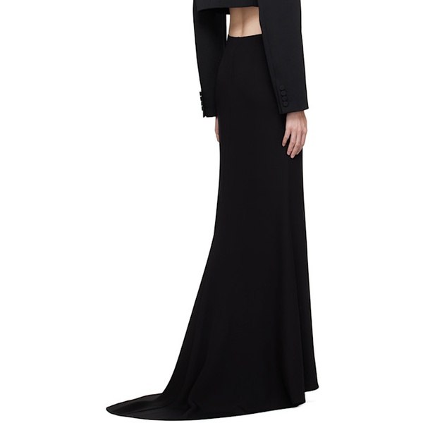 발렌티노 발렌티노 Valentino Black Couture Maxi Skirt 232476F093001