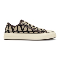 발렌티노 Valentino Garavani Beige Iconographe Sneakers 231807F128025