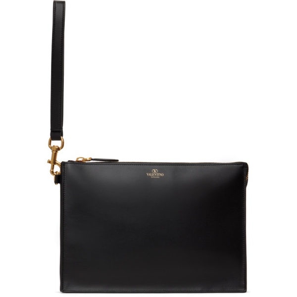  발렌티노 Valentino Garavani Black Logo Pouch 241807M171011