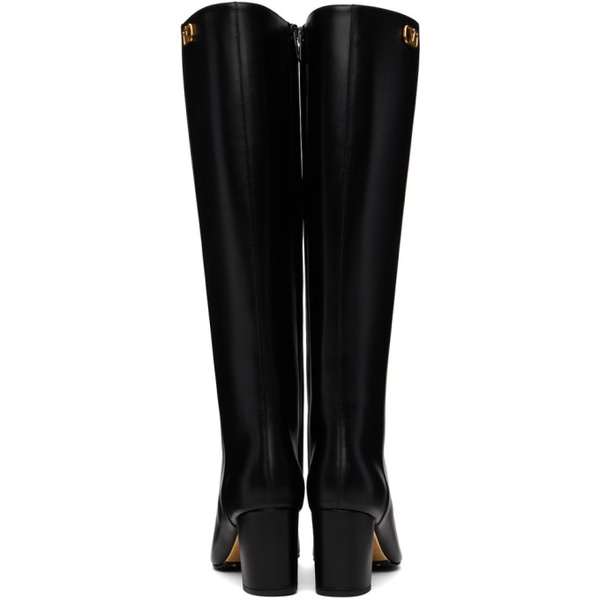  발렌티노 Valentino Garavani Black Golden Walk Boots 222807F115003