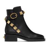 발렌티노 Valentino Garavani Leather Roman Stud Boots 212807F113020