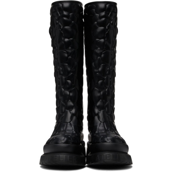  발렌티노 Valentino Garavani Black Atelier 03 Rose 에디트 Edition Tall Boots 212807F115005