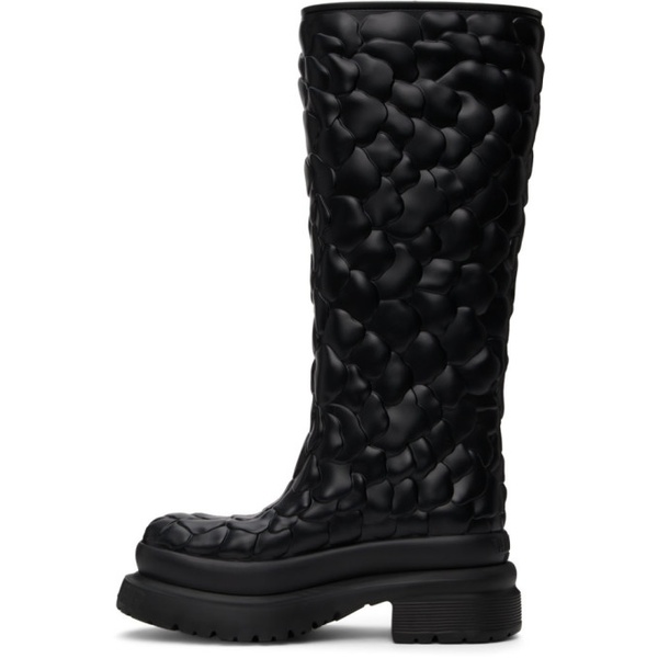  발렌티노 Valentino Garavani Black Atelier 03 Rose 에디트 Edition Tall Boots 212807F115005