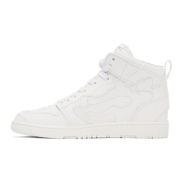  발렌티노 Valentino Garavani White 07 CA모우 MOUFLAGE 에디트 Edition Atelier Mid-Top Sneakers 212807F127004