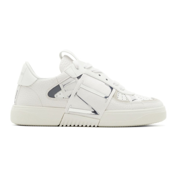  발렌티노 Valentino Garavani White VLTN Band Low Sneakers 212807F128013