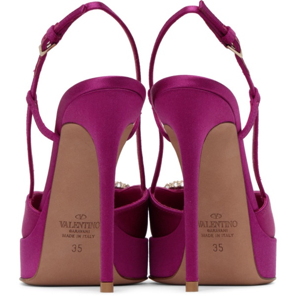  발렌티노 Valentino Garavani Pink VLogo Heels 231807F122061