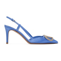 발렌티노 Valentino Garavani Blue VLogo Heels 231807F122069