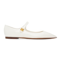 발렌티노 Valentino Garavani 오프화이트 Off-White Tiptoe Ballerina Flats 231807F118012