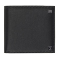 발렌티노 Valentino Garavani Black Rockstud Wallet 232807M164017