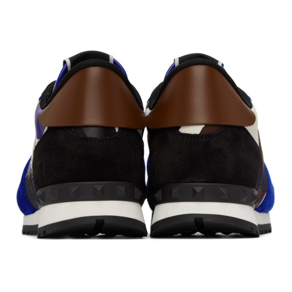  발렌티노 Valentino Garavani Blue & Black Rockrunner Sneakers 231807M237024