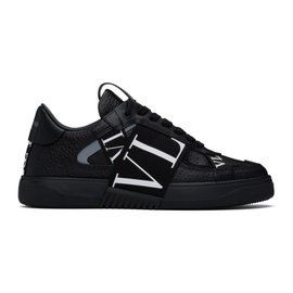 발렌티노 Valentino Garavani Black Low-Top Calfskin VL7N Sneakers 242807M237012