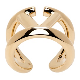 발렌티노 Valentino Garavani Gold VLogo Ring 242807M147001