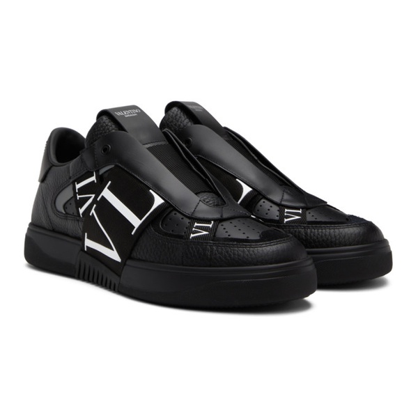  발렌티노 Valentino Garavani Black VL7N Low-Top Sneakers 222807M237048