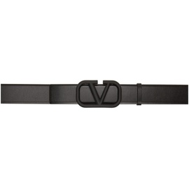 발렌티노 Valentino Garavani Black VLogo Signature Belt 222807M131006