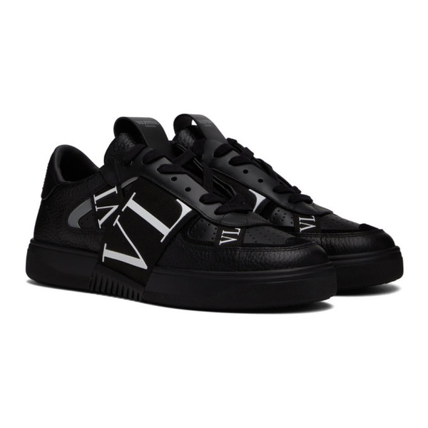  발렌티노 Valentino Garavani Black VL7N Low-Top Sneakers 222807M237045