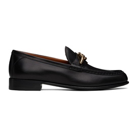 발렌티노 Valentino Garavani Black VLogo Loafers 242807F121003