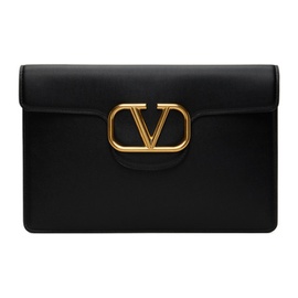 발렌티노 Valentino Garavani Black Loco Calfskin Pouch 242807F045005