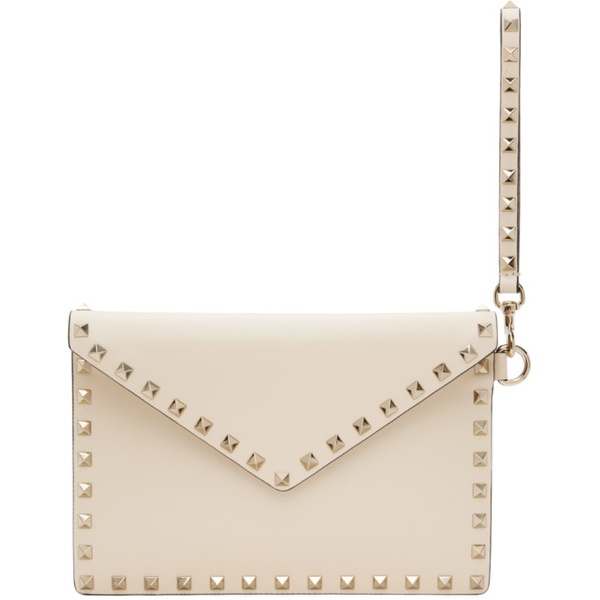  발렌티노 Valentino Garavani 오프화이트 Off-White Rockstud Envelope Pouch 242807F045003