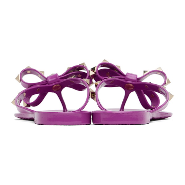  발렌티노 Valentino Garavani Purple Summer Rockstud Sandals 242807F124005