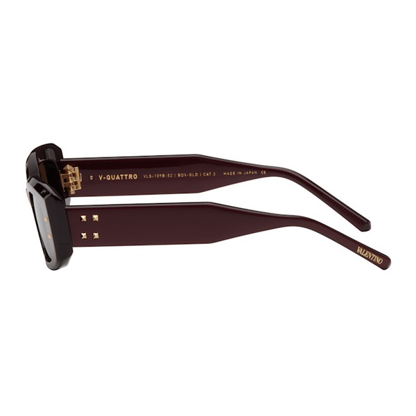  발렌티노 Valentino Garavani Red V Rectangular Frame Sunglasses 231807F005019