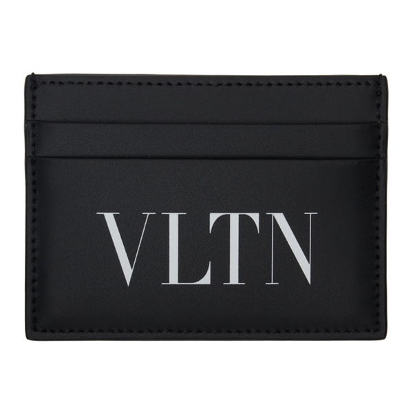  발렌티노 Valentino Garavani Black VLTN Card Holder 242807M163001