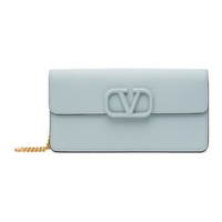 발렌티노 Valentino Garavani Blue VLogo Signature Wallet Bag 242807F048019