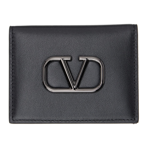  발렌티노 Valentino Garavani Black VLogo Card Holder 231807M163036