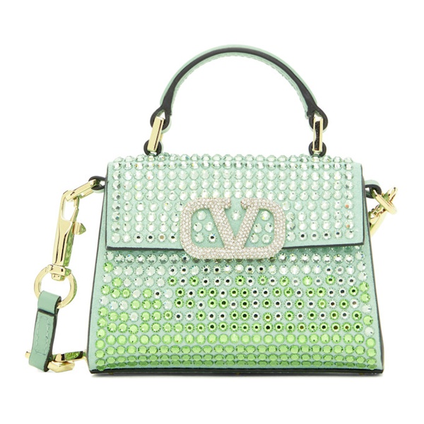  발렌티노 Valentino Garavani Blue & Green VSling Micro Bag 231807F046025